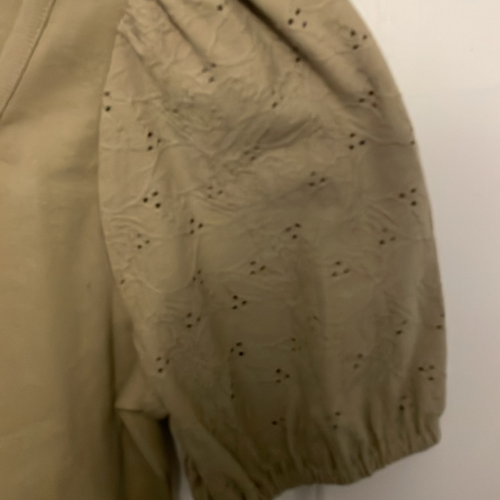 Madewell Sz XXS top with Lace short sleeves NWOT B39 - Picture 2 of 8